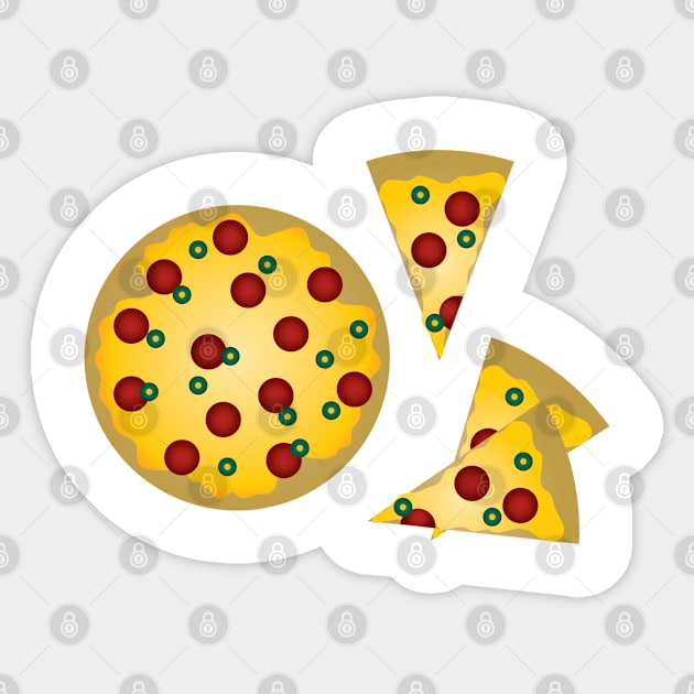 Pepperoni Pizza Italian Sticker by Kacica